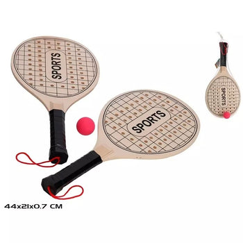 Set raketë dhe top tenisi