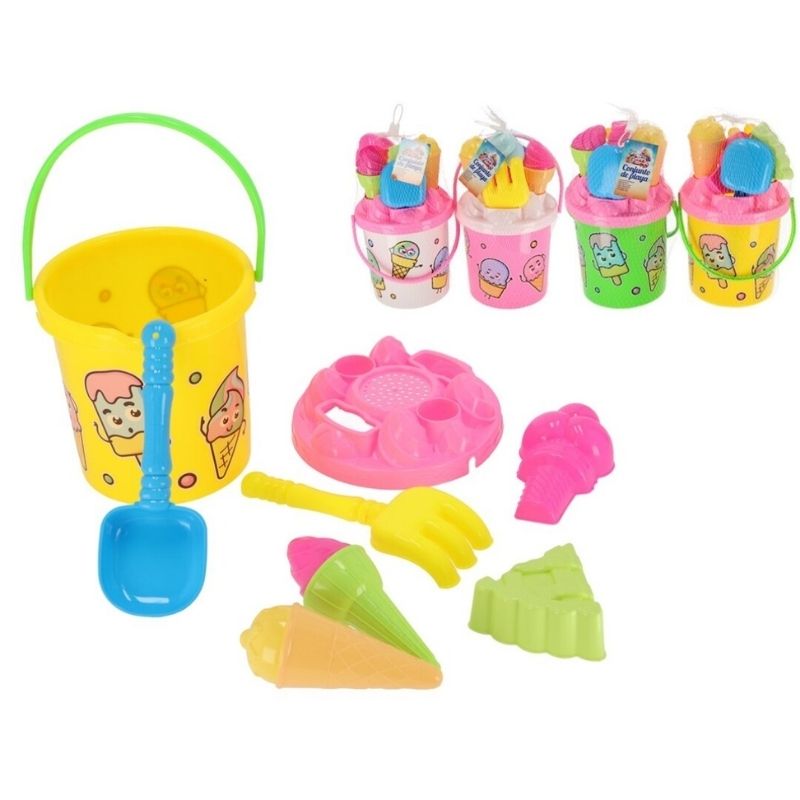 Set lodra plazhi për fëmijë, 8 copë