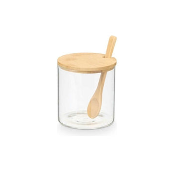 Kavanoz sheqeri me kapak dhe lugë BAMBOO