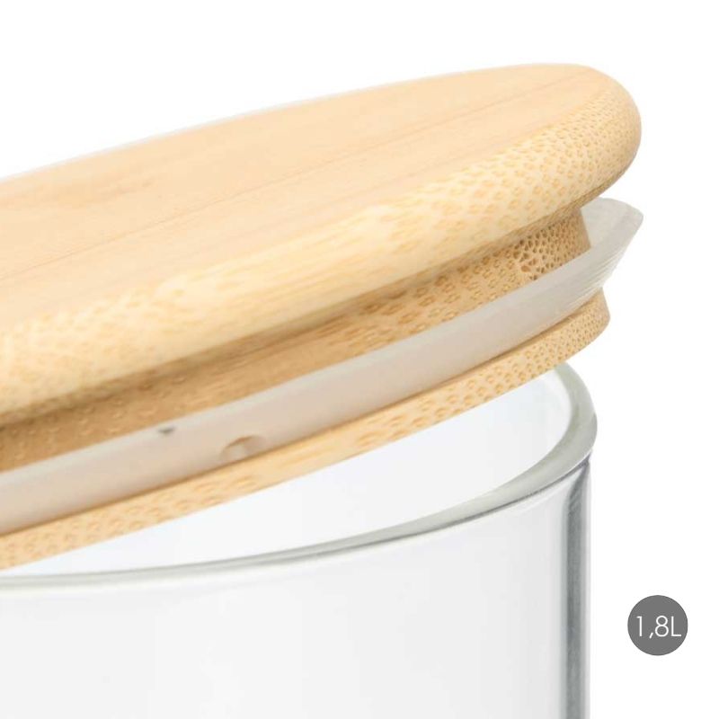 Kavanoz me kapak Bamboo, 1.8 L