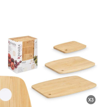 Set 3 dërrasa prerje BAMBOO