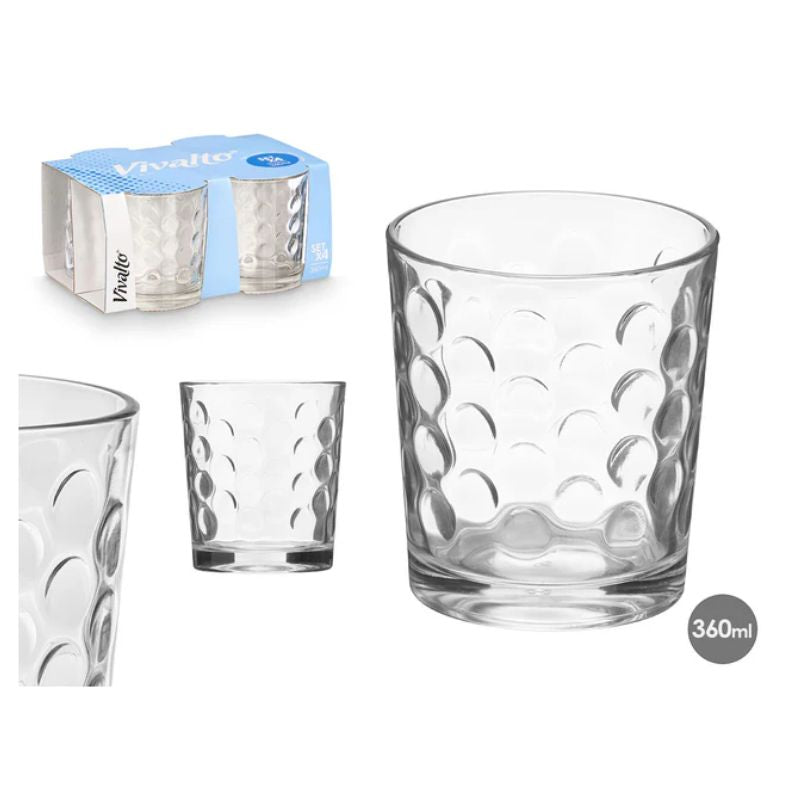 Set gota qelqi STRIPED 360ml, 4 cope