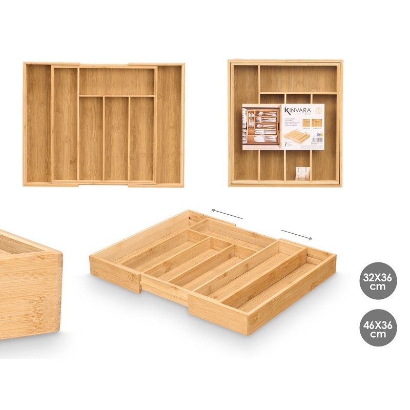 Mbajtëse servisesh Bamboo, 7 ndarje