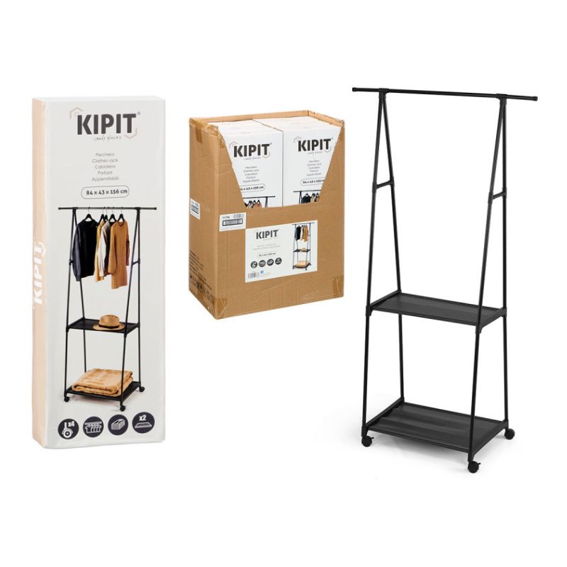 Raft dhe varëse rrobash me rrota