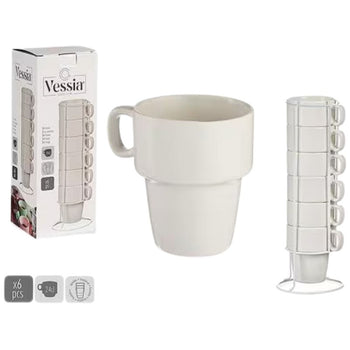 Set filxhanash porcelani, 6 copë