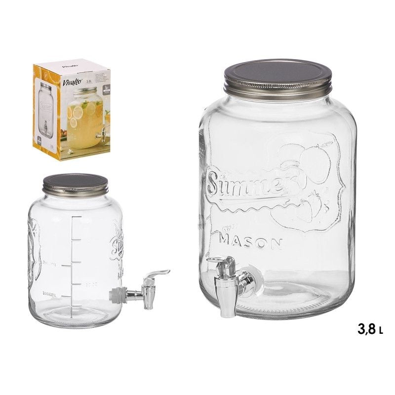 Dispenser qelqi me rubinet, 3.8 L