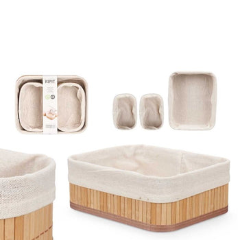 Set kuti organizuese Bamboo 3pcs