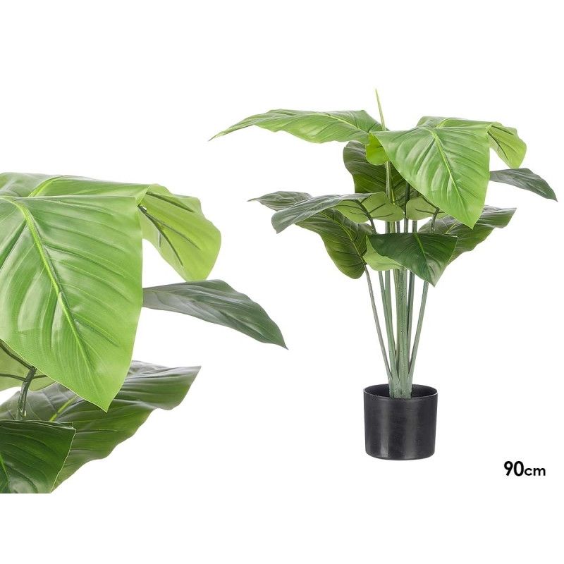 Pemë artificiale BROAD TIPPED LEAVES, 90cm
