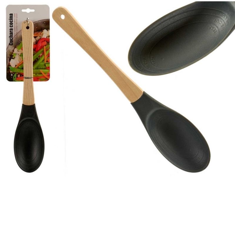Lugë silikoni me dorezë black