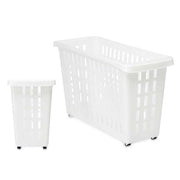 Organizues plastik me rrota,WHITE