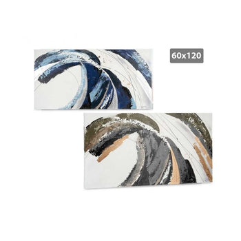 Kanavace Grey & Blue Wave (2pcs)