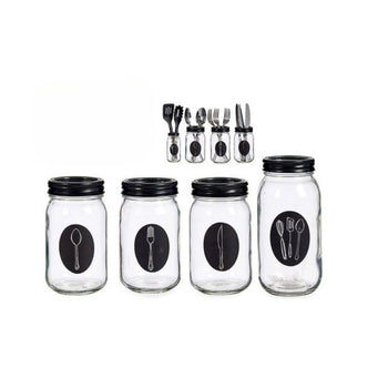 Set 4 kavanoza për mbajtjen e takëmeve