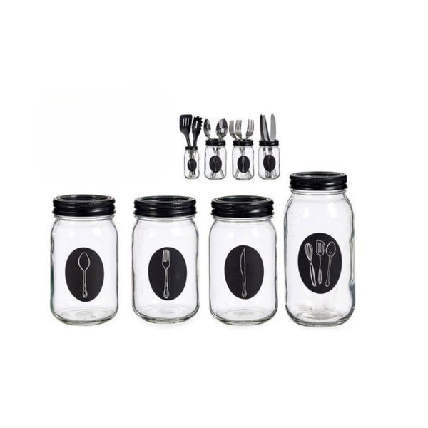 Set 4 kavanoza për mbajtjen e takëmeve