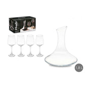 Set dekanter + 4 gota gota qelqi