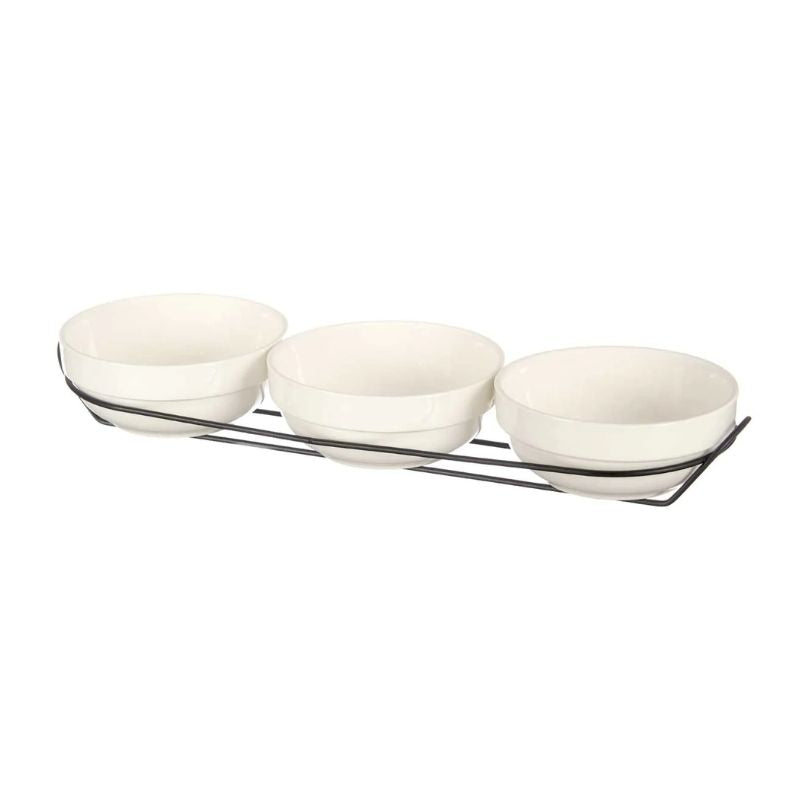 Set 3 tasa porcelani me mbajtëse