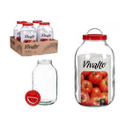 Kavanoz qelqi me kapak, 5 L