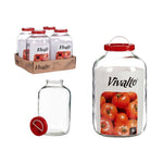Kavanoz qelqi me kapak, 8 L
