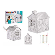 ﻿Set shtëpi letre për ngjyrosje + 6 ngjyra