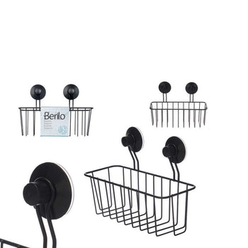 Organizues metali për tualetin drejtkëndor BLACK