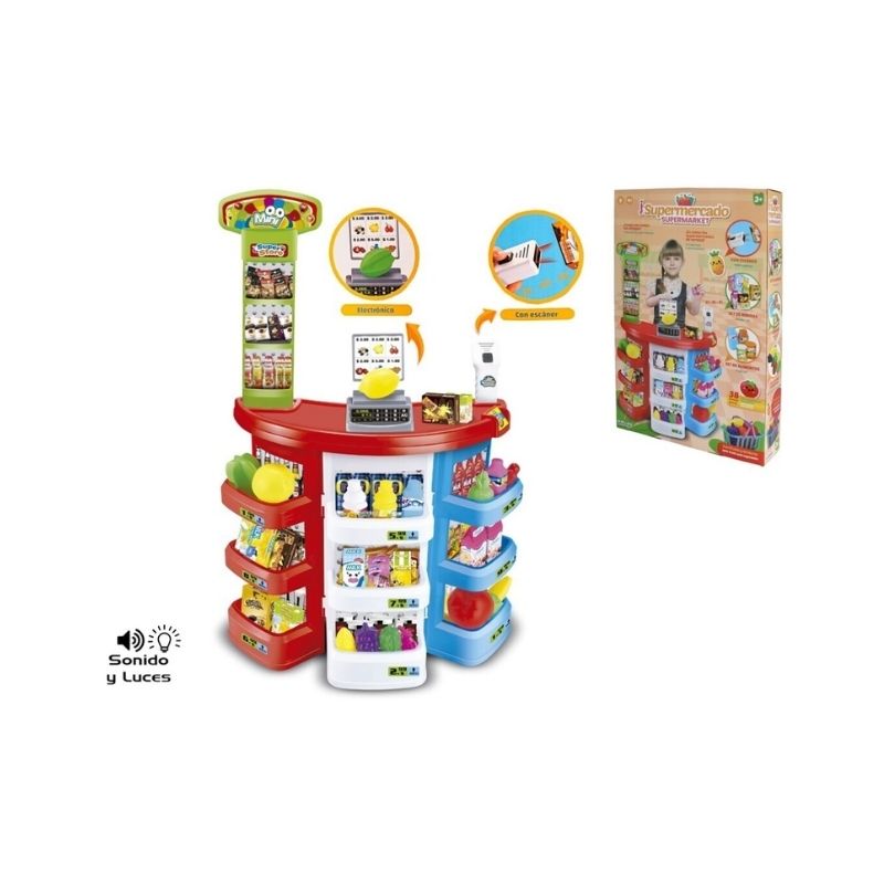 Supermarket me skaner elektronik , 38 aksesorë