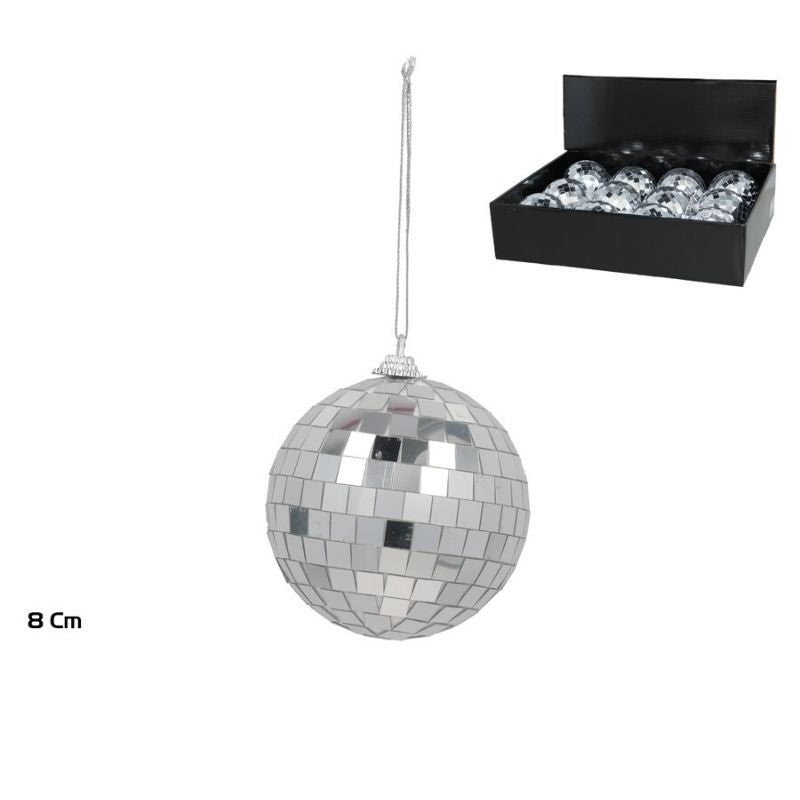 Top Dekorativ IBIZA SILVER, 8 cm