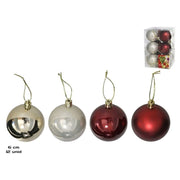 Set topa dekorativë Krishtlindjesh 12 cope