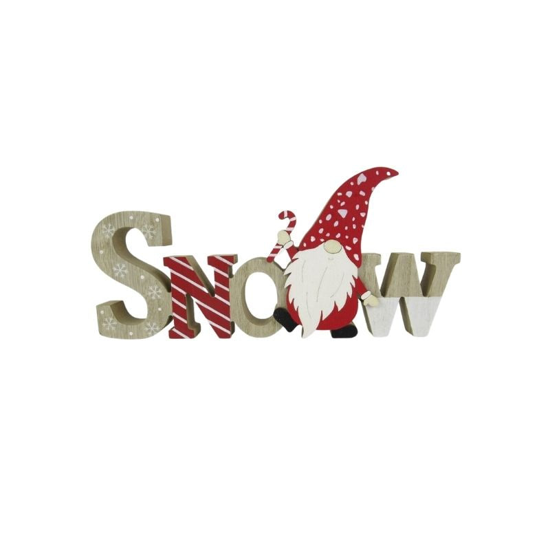 Aksesor dekorues me shkrim SNOW