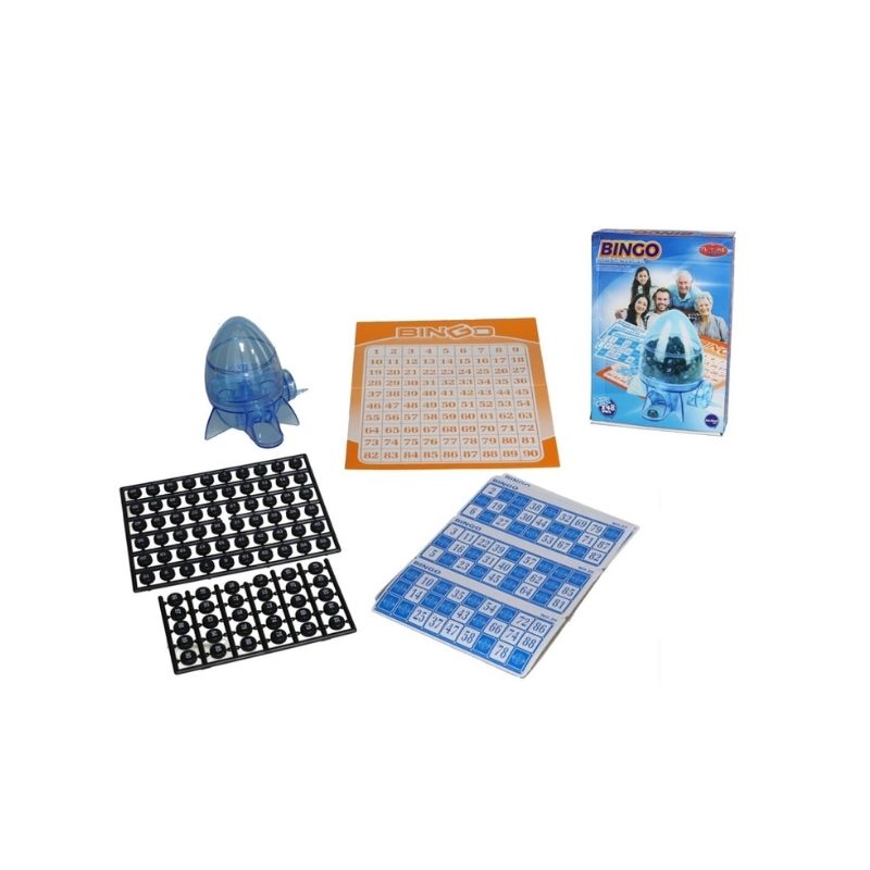 Makineri BINGO për fëmijë, 90 fusha 48 karta