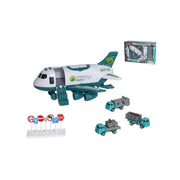 Lodër për fëmijë avion për automjete me tinguj +4 aksesorë