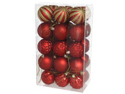 Set topa Krishlindjesh RED 6 cm, 30 copë