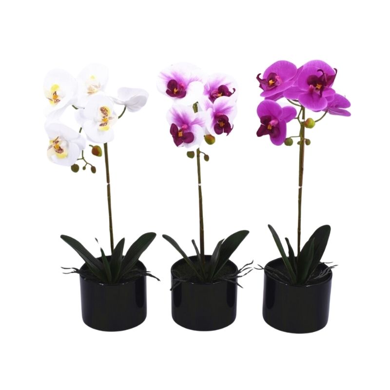 Vazo me lule artificiale ORCHIDS