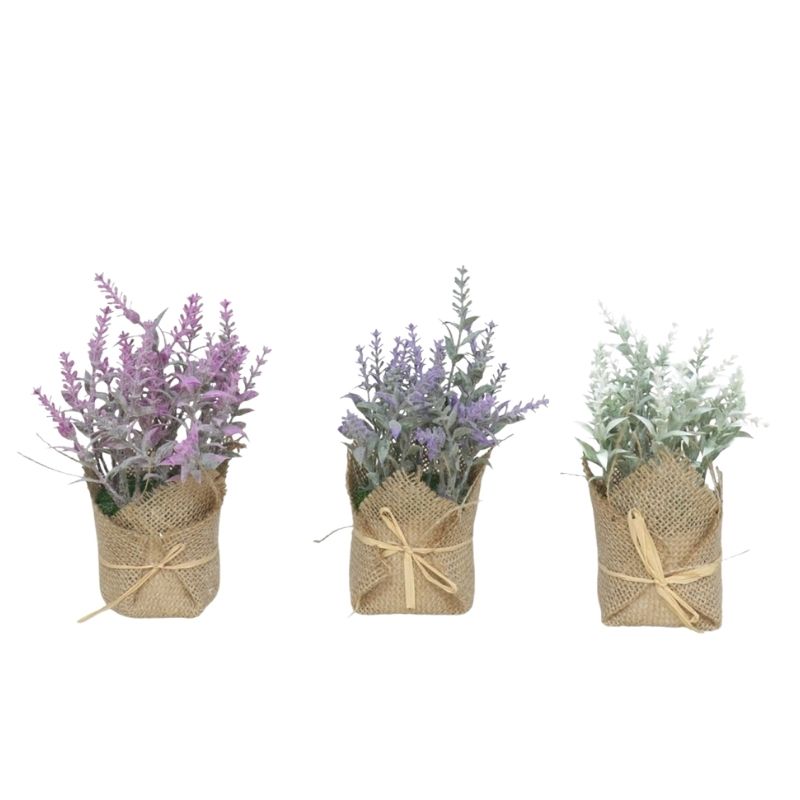 Vazo dekorative me lule artificiale LAVANDER