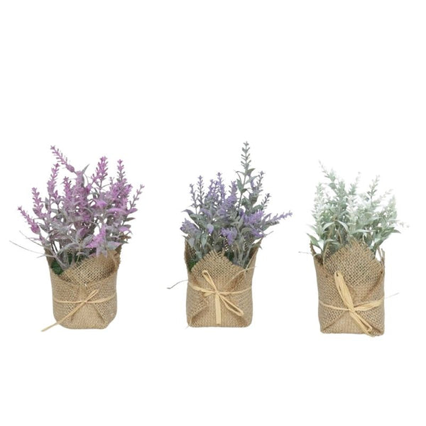 Vazo dekorative me lule artificiale LAVANDER