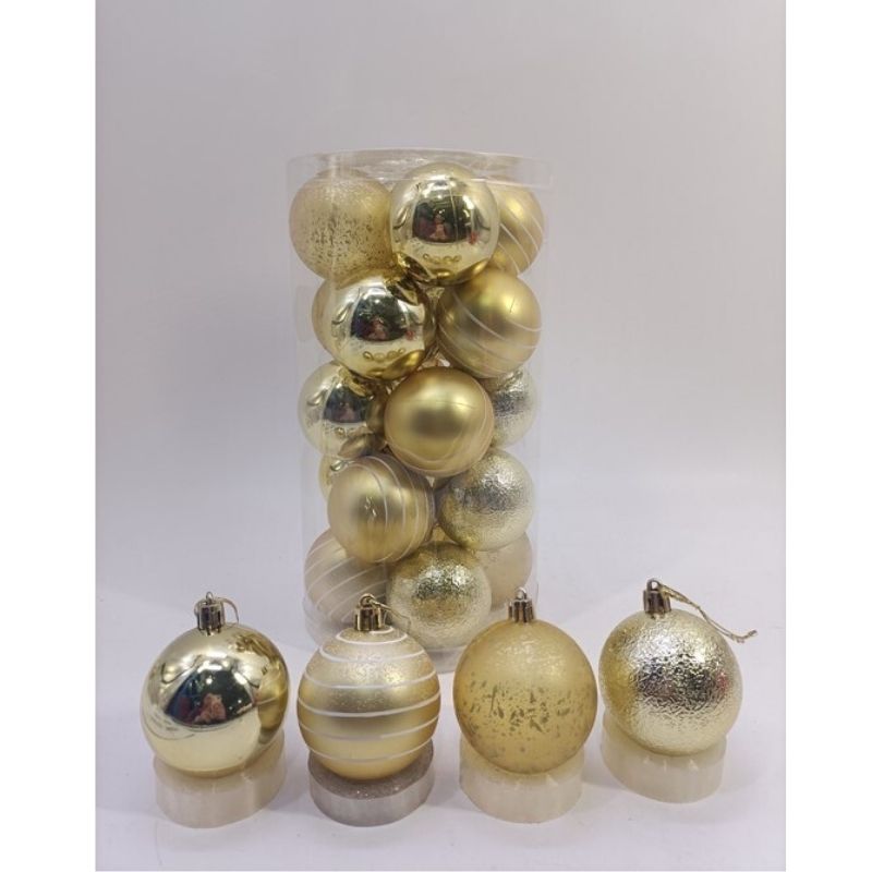 Set topa dekorative Krishtlindjesh GOLD