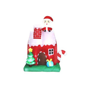 Shtëpi dekoruese + babagjysh me 15 drita LED, 210 cm