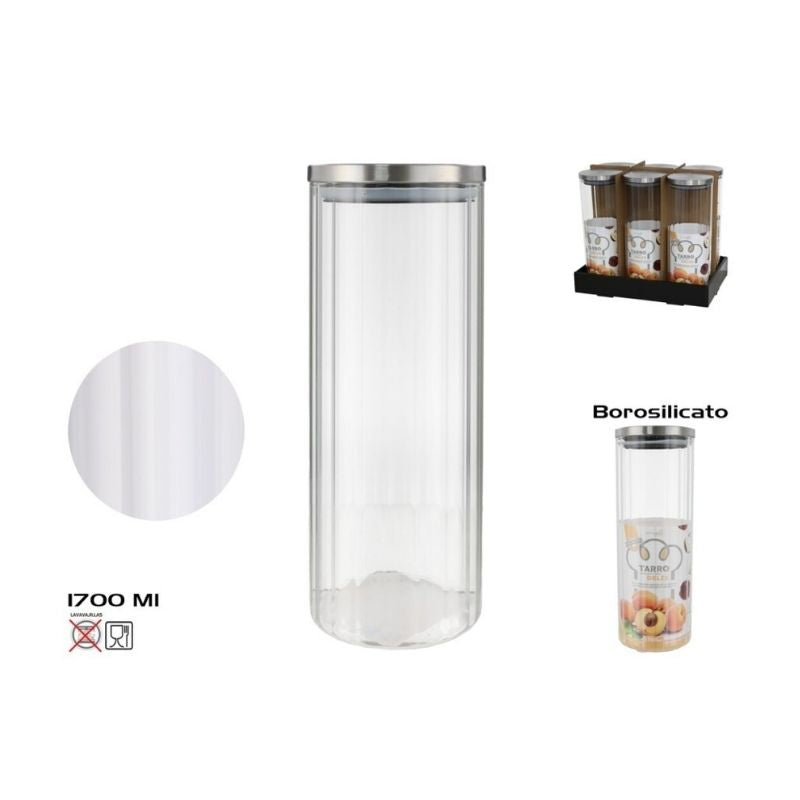Kavanoz DELIS BOROSILICATE, 1.7 l