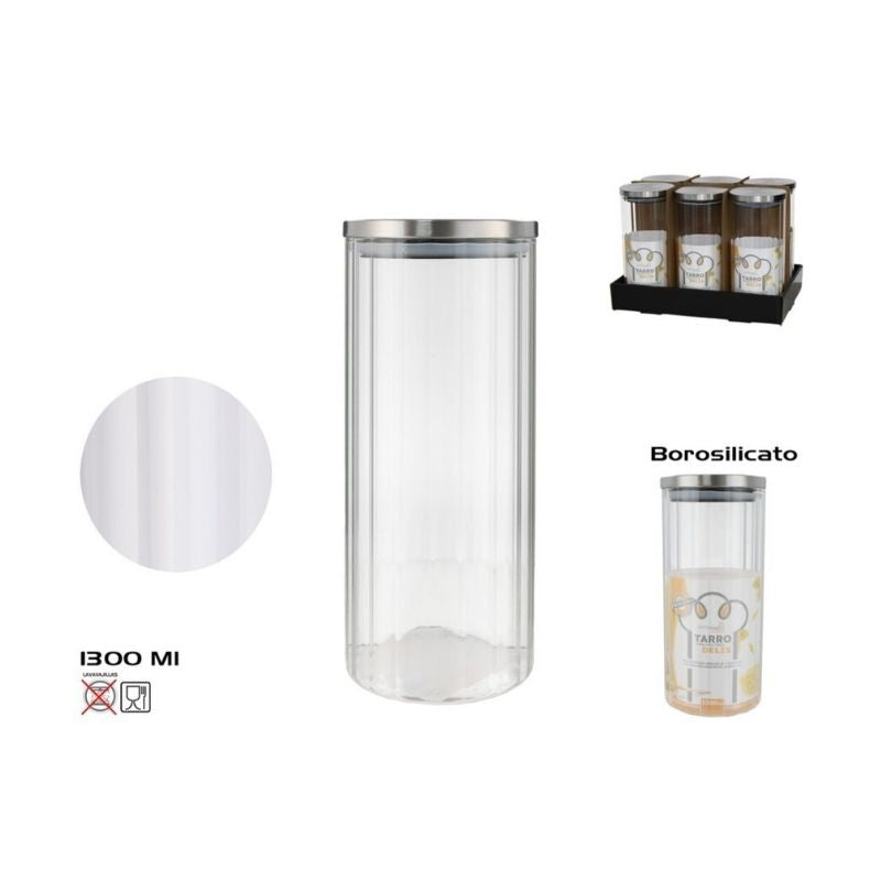 Kavanoz DELIS BOROSILICATE, 1.3 l