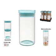 Kavanoz plastik BOROSILICATE, 1.7 l