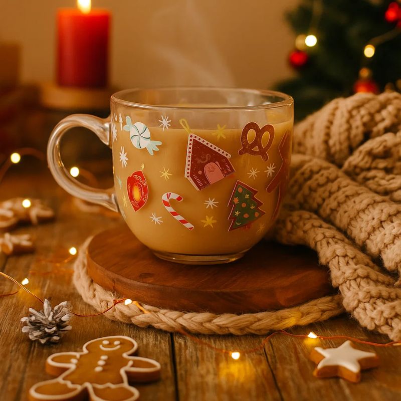 Filxhan me dekore festive , 435 ml