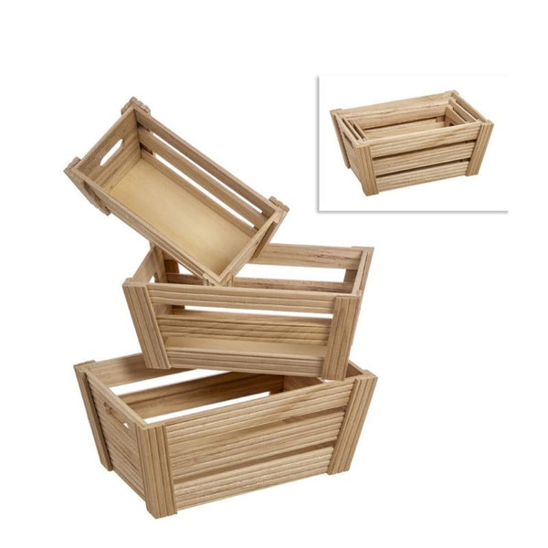 Wooden organizer 31x15 cm, hazelnut