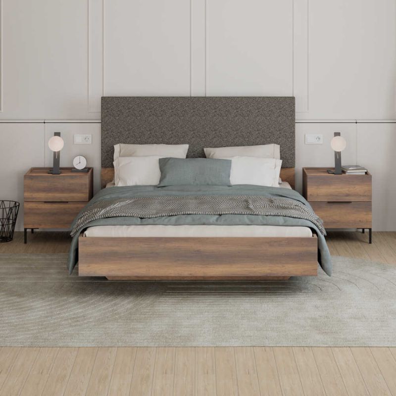 Krevat ORYANO, Oslo Walnut