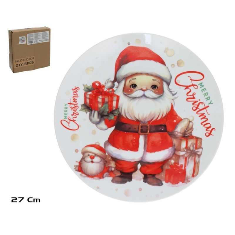 Pjatë qeramike SANTA CLAUS ,27 CM