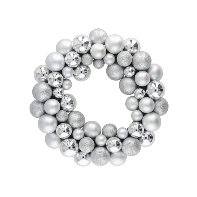 Kurorë Krishtlindjesh Silver , 36 cm