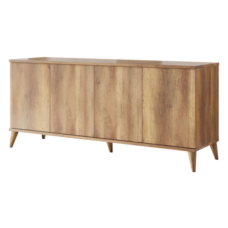 Kredencë ngjyrë arre me 4 dollape