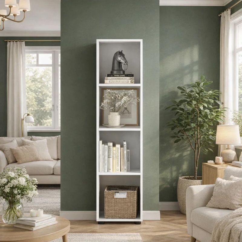 Raft I bardhë, 36x140,5x30 cm