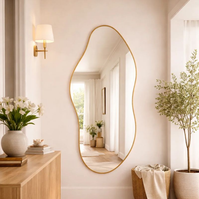 Pasqyrë në formë abstrakte GOLD