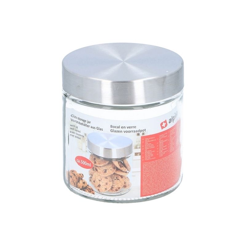 Kavanoz qelqi me kapak alumini, 500ml