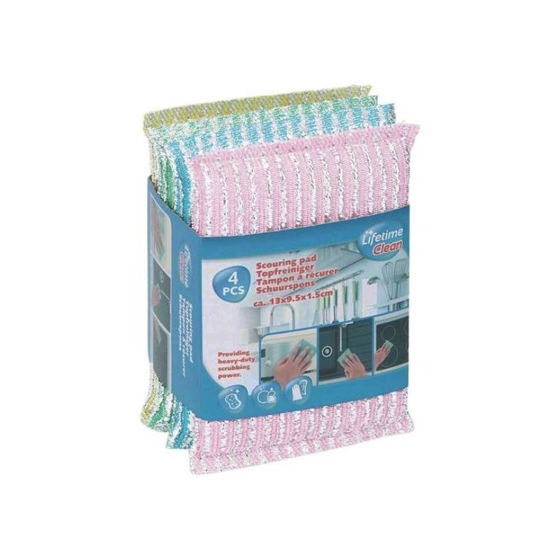 Set sfungjer pastrimi, 4 copë