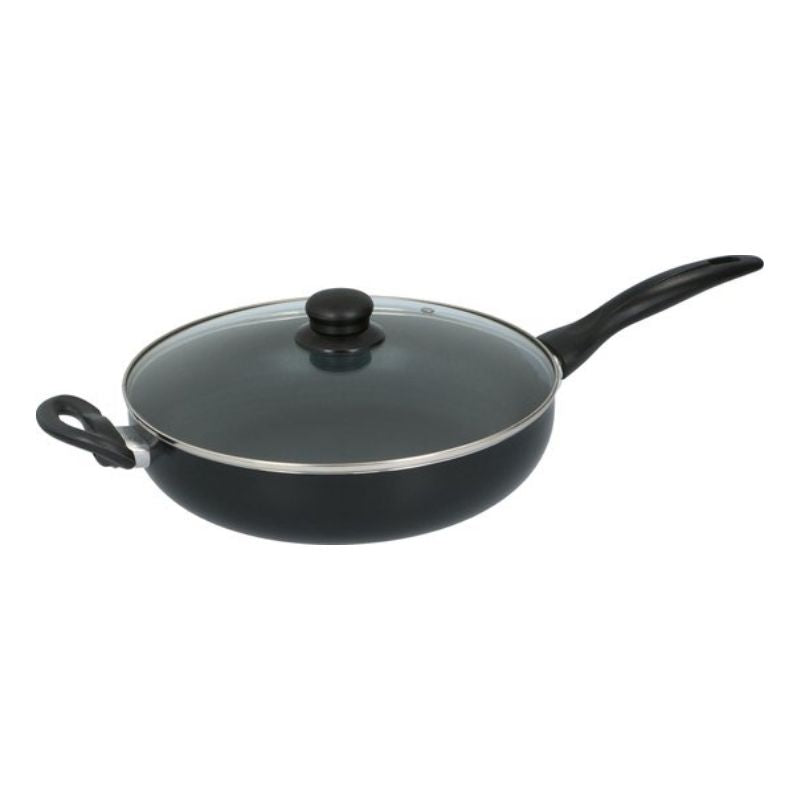 Tigan me kapak xhami 28 cm