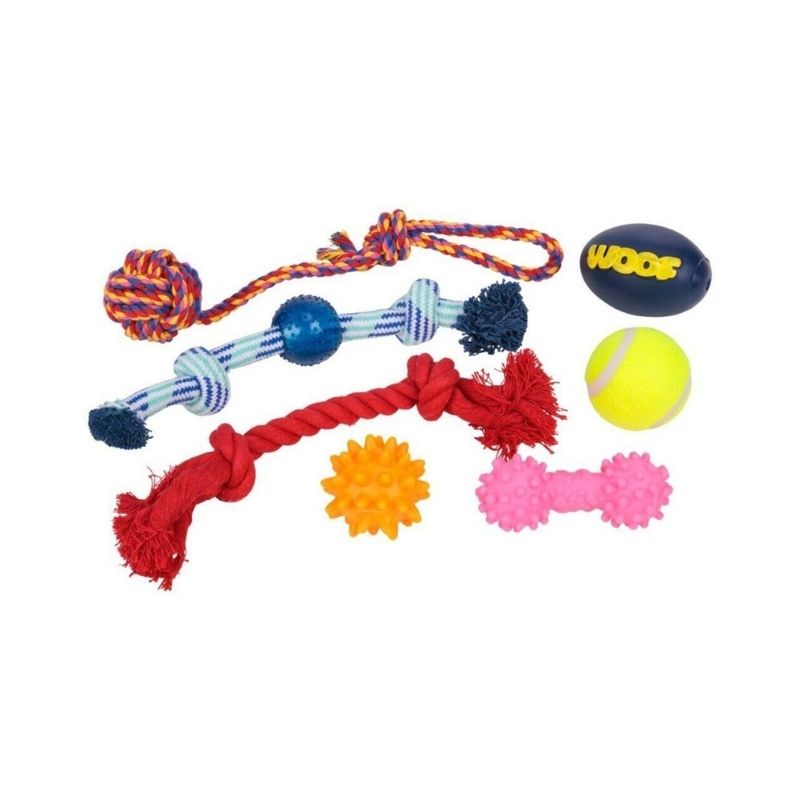 Set lodra për qen, 7 copë